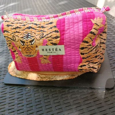 Trousse de maquillage matelassée imperméable indien 